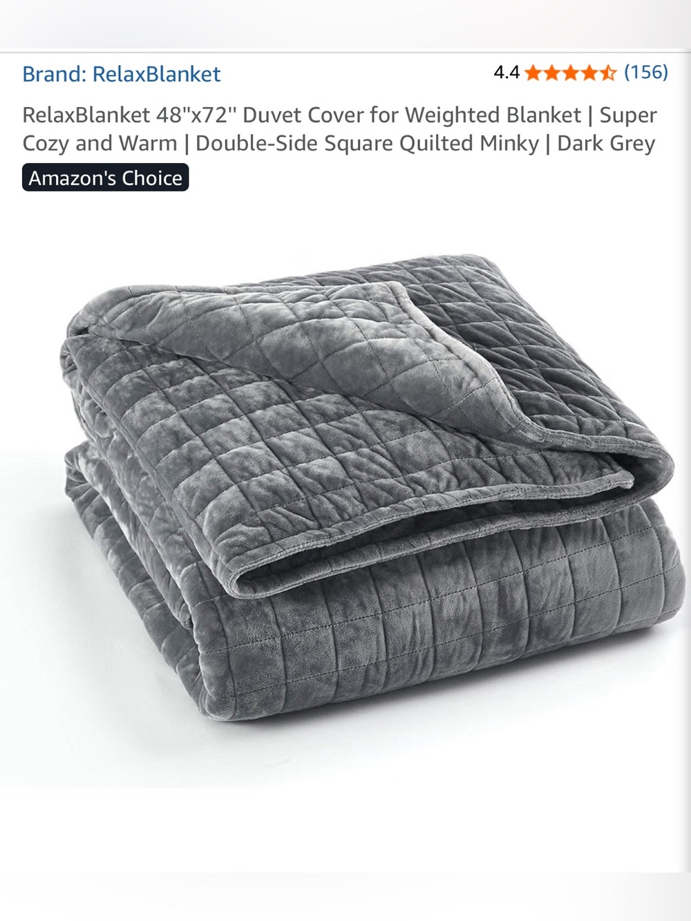 Brand New duvet cover for weighted blanket